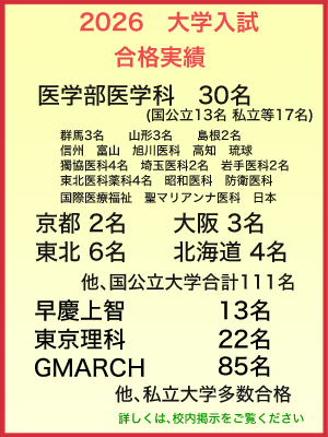 2026大学受験合格速報